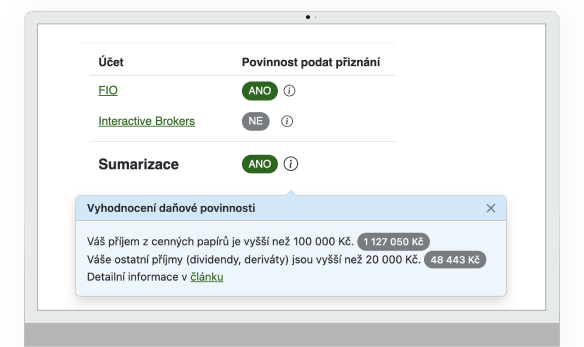 Ověření daňové povinnosti